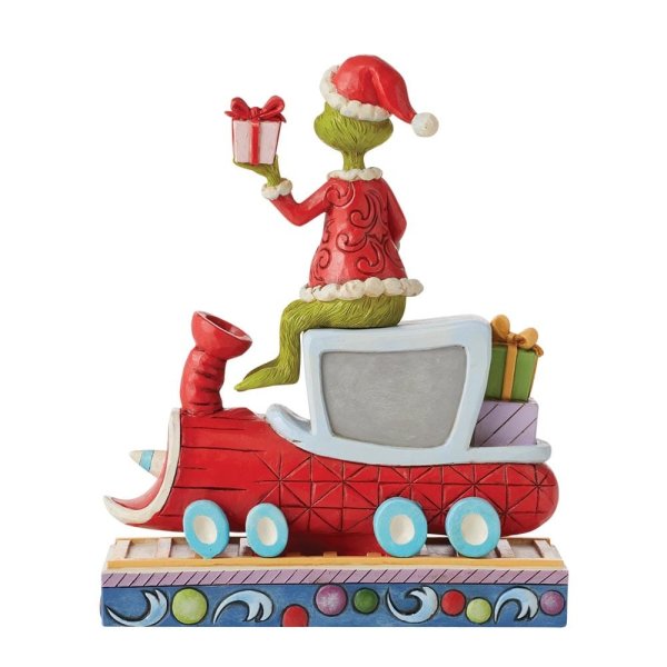 Jim Shore Grinch on Train Figurine