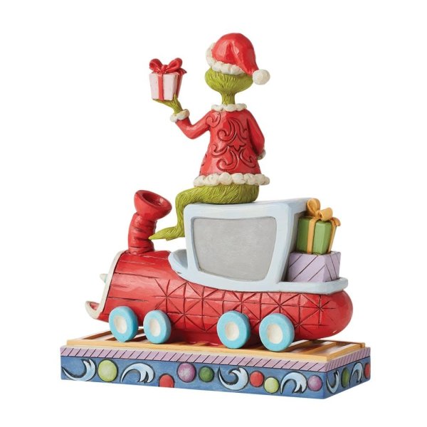 Jim Shore Grinch on Train Figurine