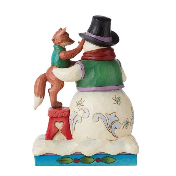 Jim Shore Heartwood Creek Snowman with Fox Figurine