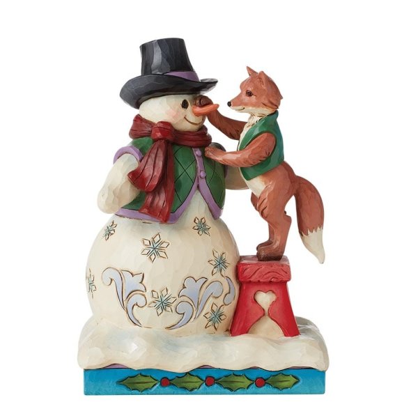 Jim Shore Heartwood Creek Snowman with Fox Figurine