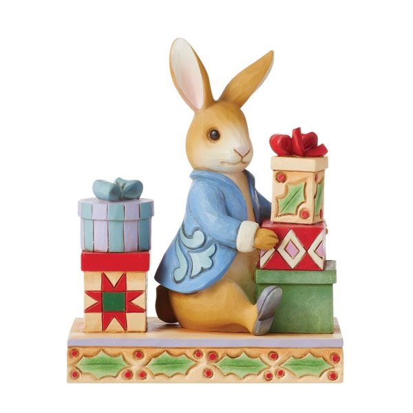 Jim Shore Beatrix Potter Peter with Presents Figurine