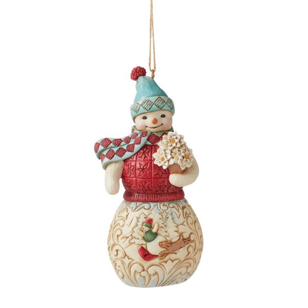 Jim Shore Heartwood Creek Snowman Hanging Ornament