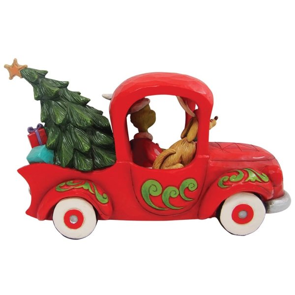 Jim Shore The Grinch in Red Truck Figurine