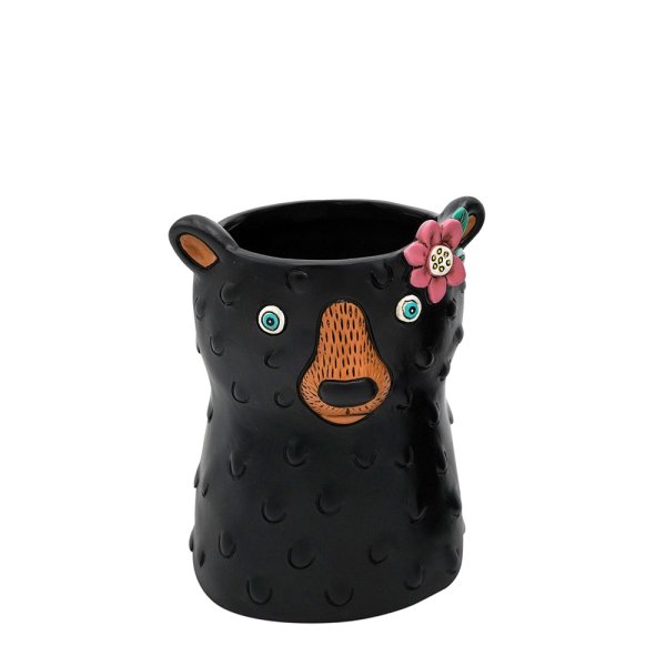 Allen Designs Baby Black Bear Planter