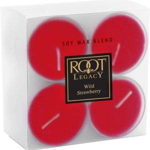 Root Candles Tealight Wild Strawberry Candle (Pack of 8)