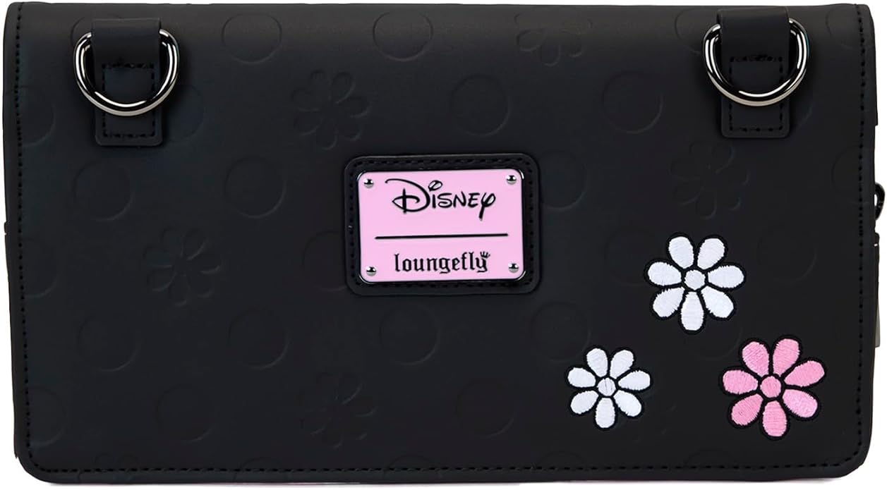 Loungefly Disney Minnie Floral Rock The Dots Clutch Crossbody Bag