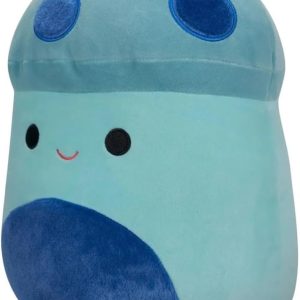 Squishmallows12" Ankur-Teal Mushroom with Blue Fuzzy