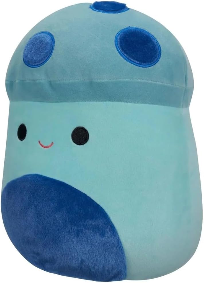 Squishmallows12" Ankur-Teal Mushroom with Blue Fuzzy