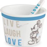 Blue Minnie Live Laugh Love ice cream bowl with spoon