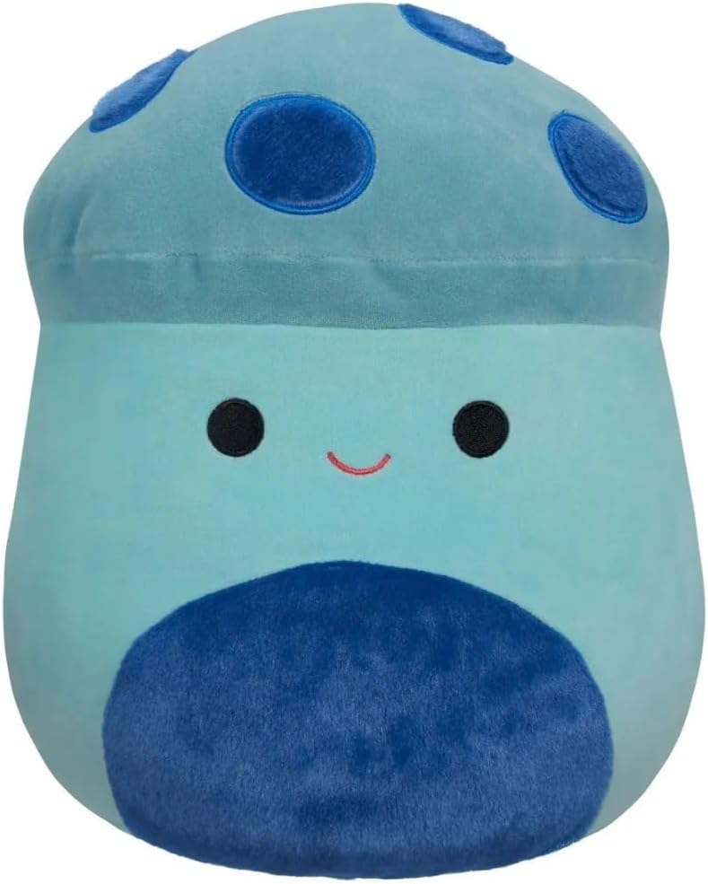 Squishmallows12" Ankur-Teal Mushroom with Blue Fuzzy