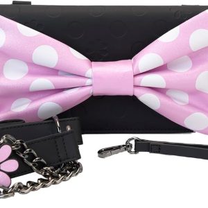 Loungefly Disney Minnie Floral Rock The Dots Clutch Crossbody Bag