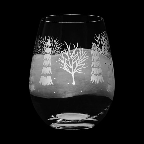 Lolita Frosted Forest Stemless glass