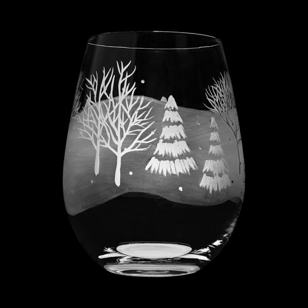 Lolita Frosted Forest Stemless glass