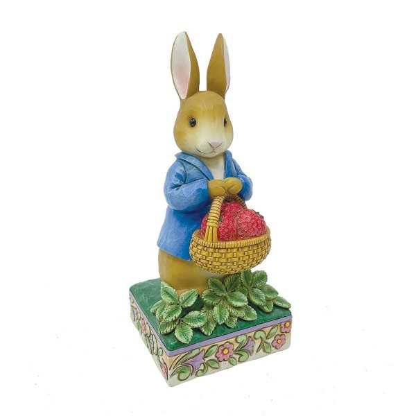 Jim Shore Beatrix Potter Peter Rabbit with Basket of Strawberries