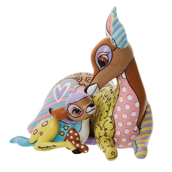 Disney Britto Bambi and Mother Figurine