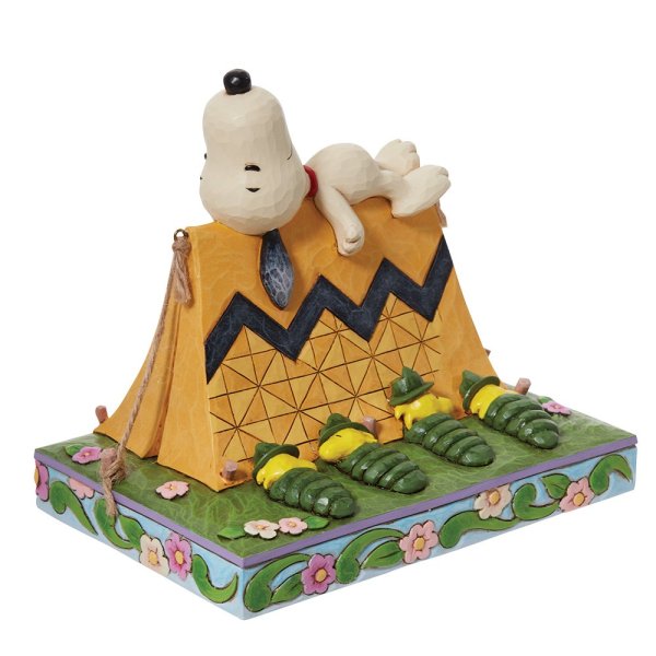 Jim Shore Peanuts Snoopy & Woodstock Camping