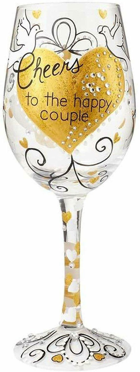 Lolita Cheers To The Happy Couple Wine Glass - 6000016