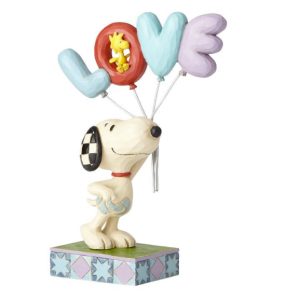 Jim Shore Peanuts Snoopy with LOVE Balloon Figurine - 6001291