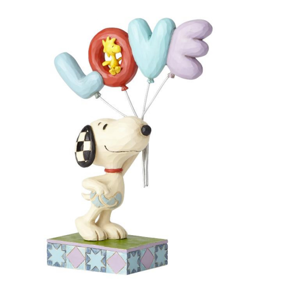 Jim Shore Peanuts Snoopy with LOVE Balloon Figurine - 6001291