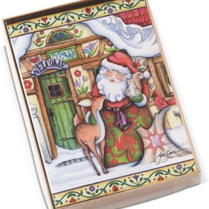 Santa Christmas Cards by Jim Shore (Set of 10) - 6002247