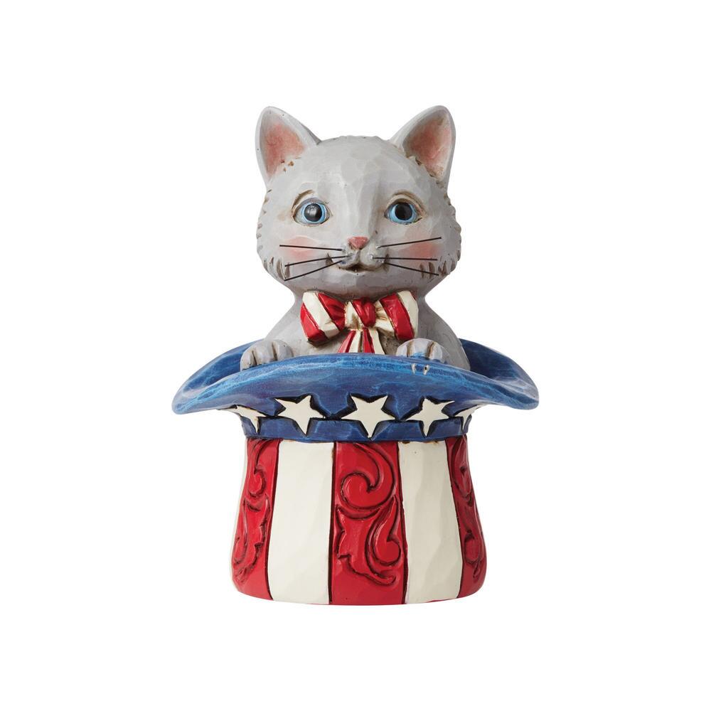 Jim Shore Heartwood Creek MIni Patriotic Kitten - 6006443