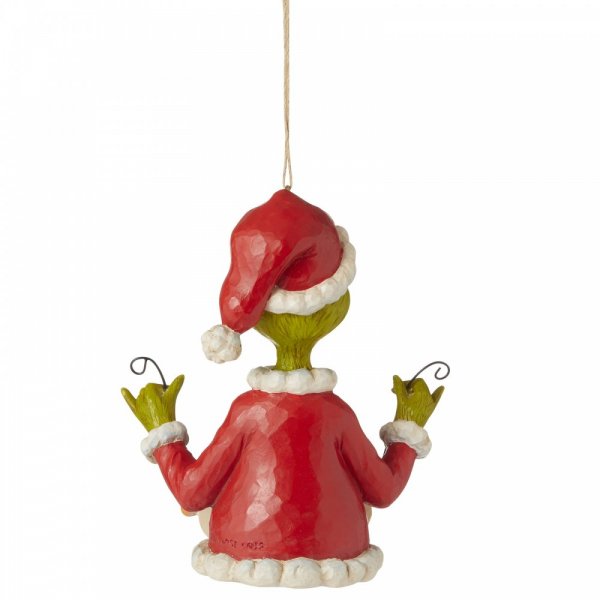 Jim Shore Grinch Holding String of Ornaments Hanging Ornament - 6006573