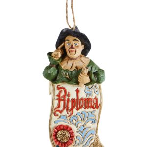 Jim Shore Wizard Of Oz Scarecrow Diploma Hanging Ornament - 6008311