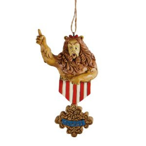 Jim Shore Wizard Of Oz Cowardly Lion Courage Hanging Ornament - 6008313