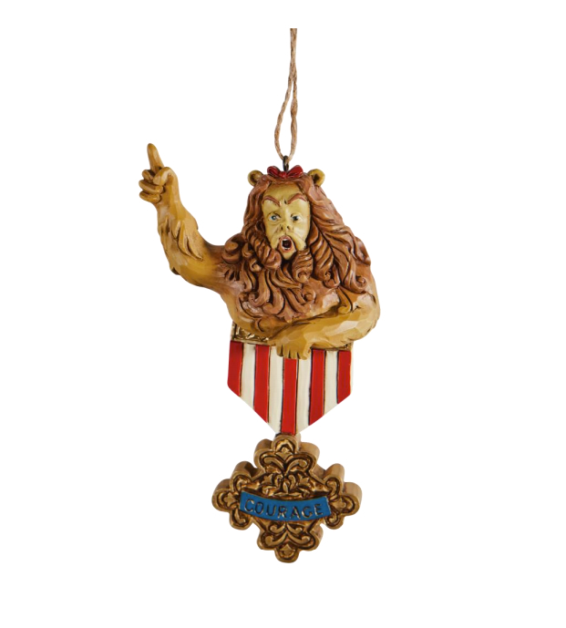 Jim Shore Wizard Of Oz Cowardly Lion Courage Hanging Ornament - 6008313