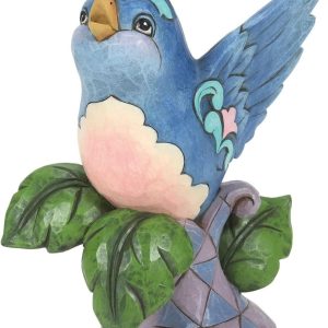 Jim Shore Heartwood Creek Bluebird On Branch Figurine