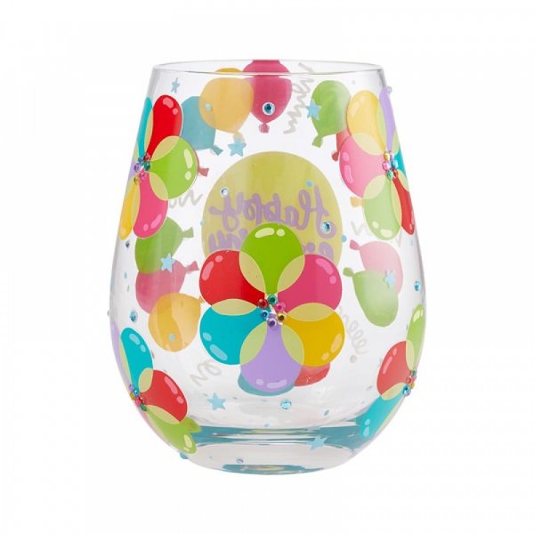 Loilita Birthday Balloons Glass