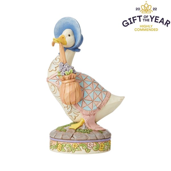 Beatrix Potter Jemima Puddle-Duck Wearing A Shawl And A Poke Bonnet