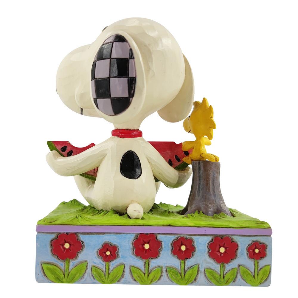 Jim Shore Peanuts Snoopy and Woodstock eating Watermelon  Figurine