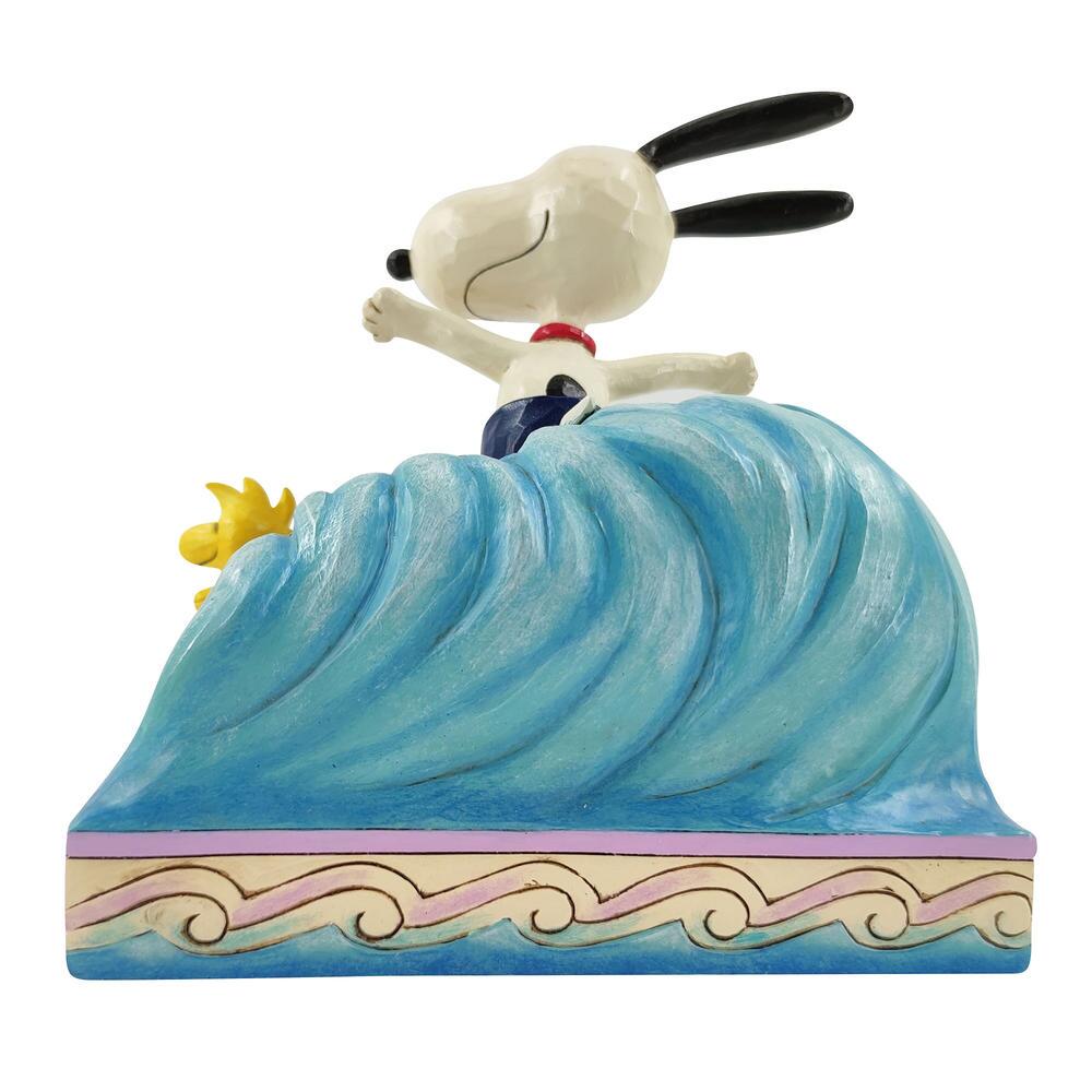 Jim Shore Peanuts Snoopy and Woodstock Surfing Figurine