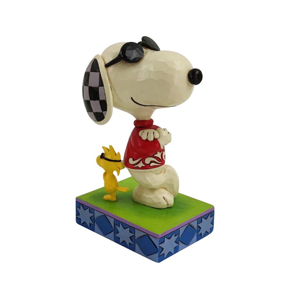 Jim Shore Peanuts Joe Cool Snoopy and Woodstock Figurine