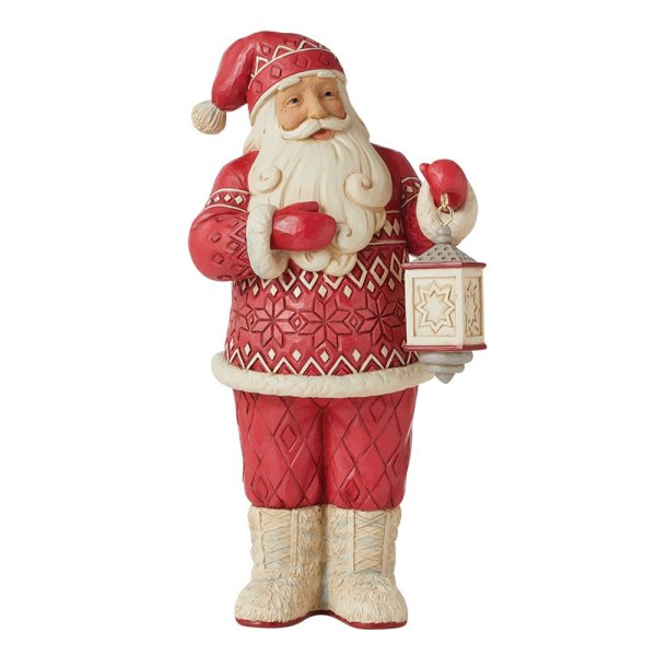 Jim Shore Heartwood Creek Nordic Noel Jolly Santa