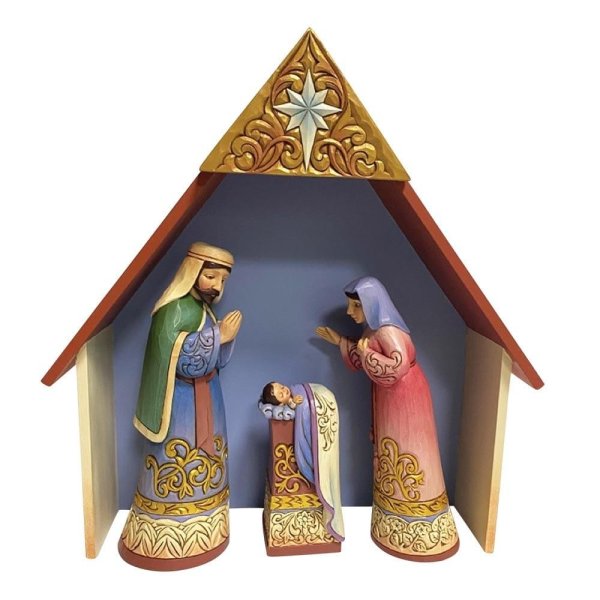 Heartwood Creek Set Of 4 Nativity Set