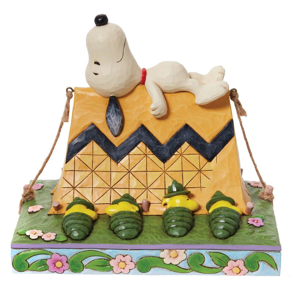 Jim Shore Peanuts Snoopy & Woodstock Camping