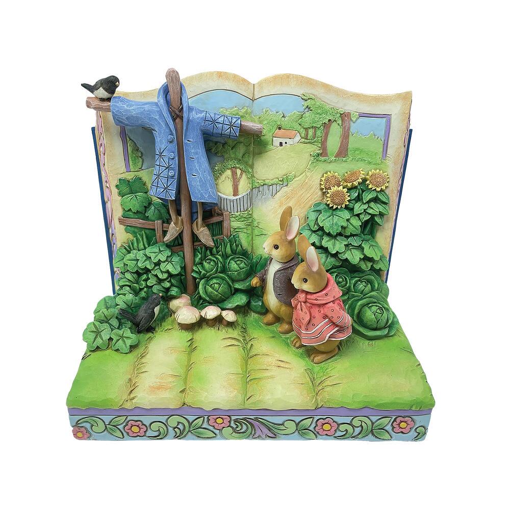 Jim Shore Beatrix Potter Peter/Benjamin by Scarecrow Storybook