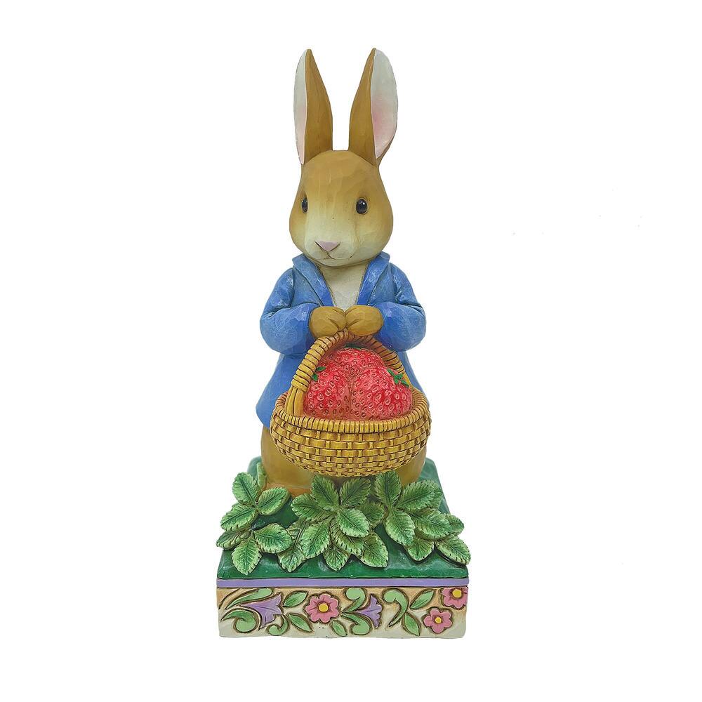 Jim Shore Beatrix Potter Peter Rabbit with Basket of Strawberries