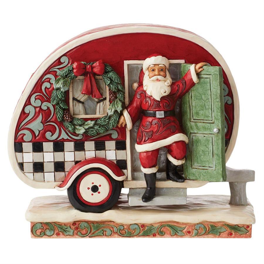 Jim Shore Heartwood Creek Highland Glen Santa Camper Figurine