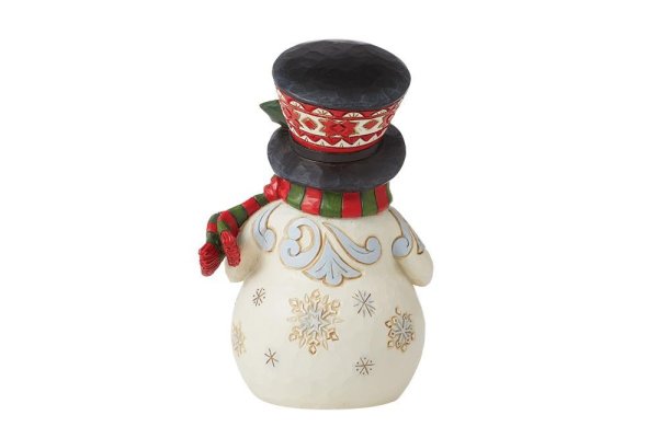 Heartwood Creek Pint Sized Snowman with Large Hat Figurine