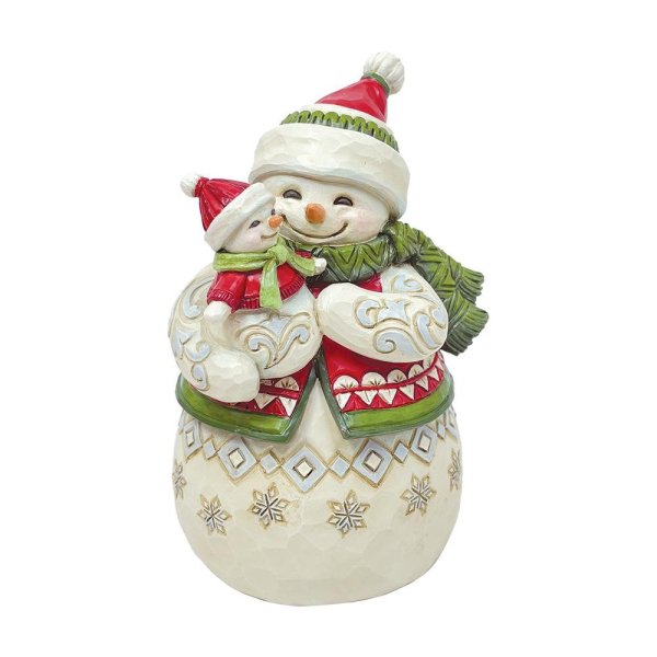 Heartwood Creek Pint Sized Snowmom With Baby Figurine