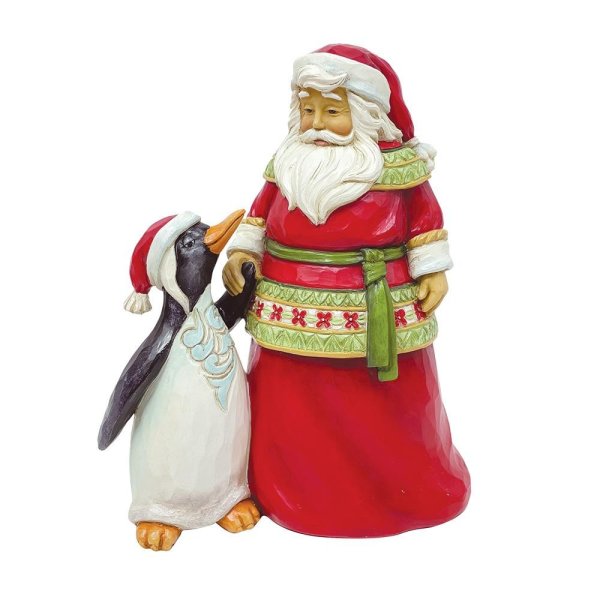 Heartwood Creek Pint Sized Santa with Buddy Figurine