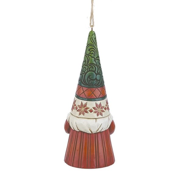 Heartwood Creek Gnome Holding Wreath Hanging Ornament