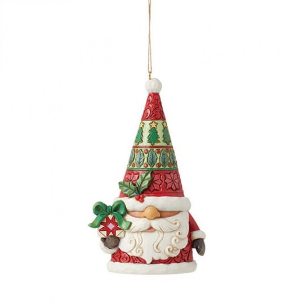 Jim Shore Heartwood Creek Santa Gnome Hanging Ornament