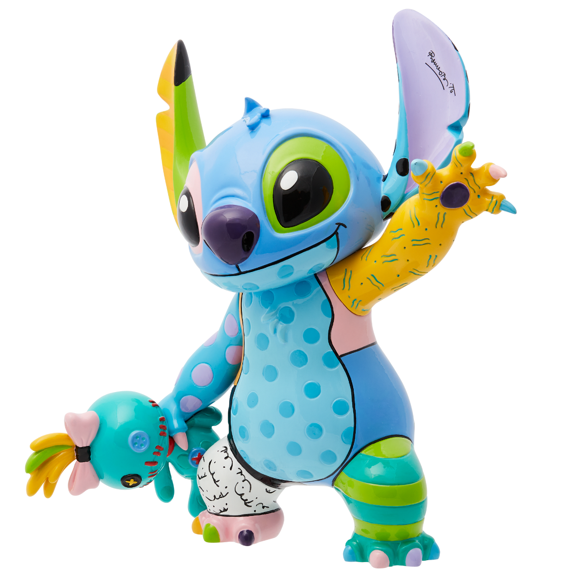 Disney Britto Stitch and Scrump 8" Figurine