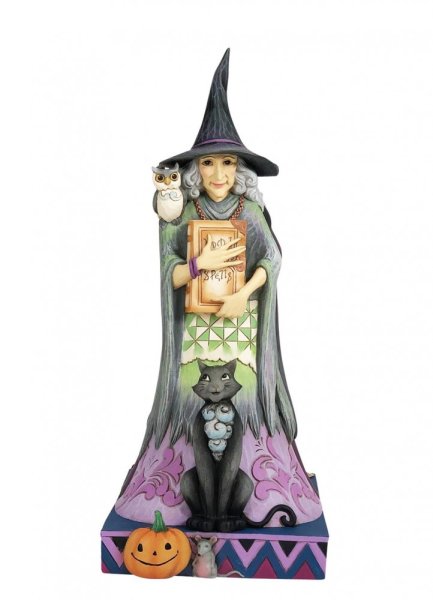 Jim Shore Heartwood Creek Two-Sided Witch Figurine