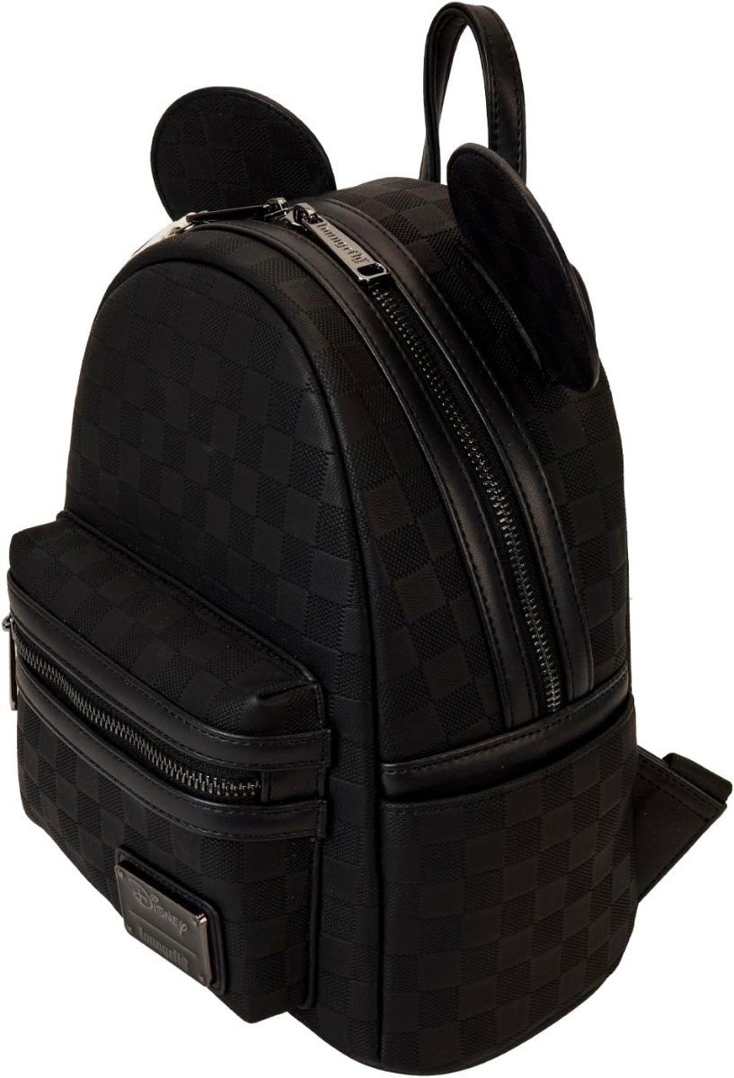 Loungefly Mickey Mouse Checkered Texture Mini Backpack