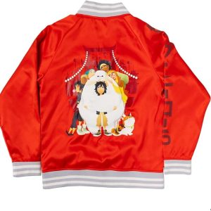 Loungefly Disney Big Hero 6 10th Anniversary Satin Bomber Jacket